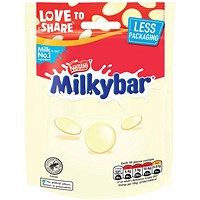 Nestle Milkybar White Chocolate Giant Buttons Sharing Bag, 94g