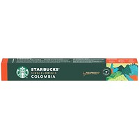 Starbucks Nespresso Colombia Espresso Coffee Pods, Pack of 10