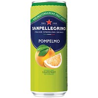 San Pellegrino Sparkling Grapefruit, 24x330ml Cans