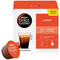 Nescafe Dolce Gusto Cafe Lungo Coffee Capsules, 16 Capsules, Pack of 3