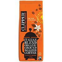 Clipper Fairtrade Organic Italian Style Coffee, 227g