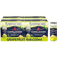 San Pellegrino Sparkling Grapefruit, 24x330ml Cans