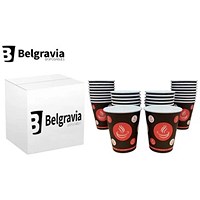 Belgravia Red Tea & Coffee Paper Cups, 10oz, Pack of 50