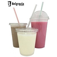 Belgravia Plastic Smoothie Cups, 341ml, Pack of 50