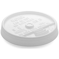 Dart Sip Through Lids, For 341ml Cups, White, Pack of 100