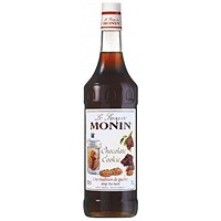 Monin Chocolate Cookie Syrup, 1 Litre, Plastic Bottle