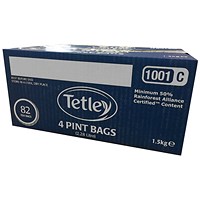 Tetley 4 Pint Tea Bags, Pack of 82