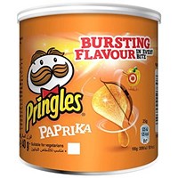 Pringles Paprika Crisps, 40g, Pack of 12