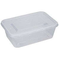 Belgravia Microwave Container & Lids, 750ml, Pack of 50