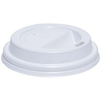 Belgravia Bio Sip Through Lids, For 227ml Cups, White, Pack of 50