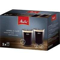 Melitta Espresso/Americano Glass Set, 200ml, Pack of 2