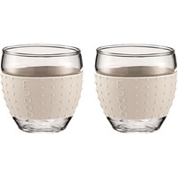 Bodum Pavina White Glass Set, 100ml, Pack of 2