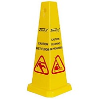 Janit-X Large Wet Floor Cone, Yellow