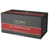 Taylors of Harrogate English Breakfast Enveloped Tea Bags, Pack of 100