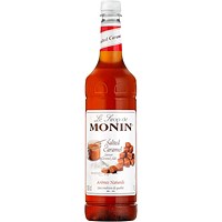 Monin Salted Caramel Syrup, 1 Litre, Plastic Bottle