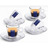 Lavazza Trasparenza Glass Espresso Set, Pack of 2