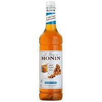 Monin No Added Sugar Salted Caramel Syrup, 1 Litre, Plastic Bottle