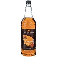 Sweetbird Caramel Syrup, 1 Litre, Plastic Bottle