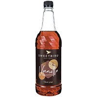 Sweetbird Vanilla Syrup, 1 Litre, Plastic Bottle