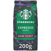 Starbucks Dark Espresso Roast 100% Arabica Coffee Beans, 200g