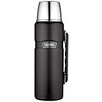 Thermos Stainless Steel Flask, 1.2 Litre, Black