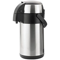 Fixtures Stainless Steel Airpot Vacuum Flask, 3 Litres