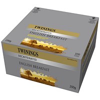 Twinings English Breakfast Decaf Tea Bags, Pack of 100