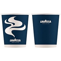 Lavazza Double Walled Cups, 12oz, Blue & White, Pack of 25