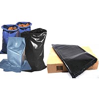 Janit-X Rubble Sacks, 20kg, Black, Pack of 100