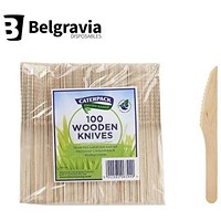 Belgravia CaterPack Wooden Knives, Pack of 100