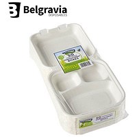 Belgravia Bio CaterPack Compartment Boxes, 203x203mm, Pack of 50