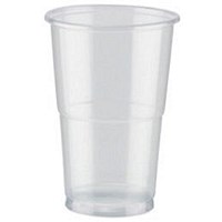 Plastic Half Pint Glasses, Pack of 50