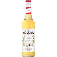 Monin Vanilla Syrup, 700ml, Glass Bottle