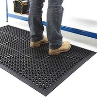 Fixtures Large Anti-Fatigue Rubber Mat, 900x1500mm, Black