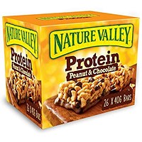 Nature Valley Peanut & Chocolate Gluten Free Protein Bar, 40g, Pack of 26