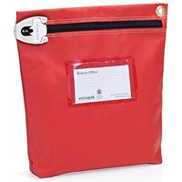 Versapak Medium Secure Cash Bag, 267x267x50mm, Red