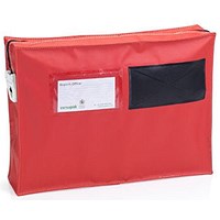 Versapak Small Gusset Mailing Pouch, 355x250x75mm, Red