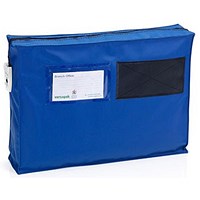 Versapak Small Gusset Mailing Pouch, 355x250x75mm, Blue