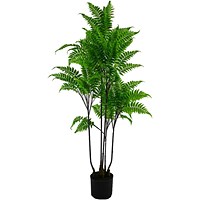 Fixtures Artificial Green Fern Tree, 125cm