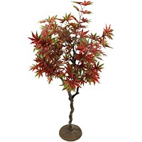 Fixtures Artificial Red & Green Maple Tree, 120cm