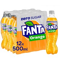 Fanta Zero, 12x500ml Bottles