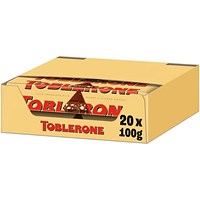 Toblerone Milk Chocolate Bar, 100g, Pack of 20