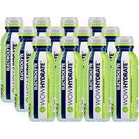 Wow Hydrate Lemon & Lime Electrolyte Water, 12 x 500ml Bottles