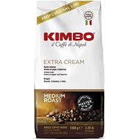 Kimbo Extra Cream Italian Coffee Beans, 1kg