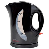 Kitchen Perfected Cordless Kettle, 1.7 Litres, 2kw, Black