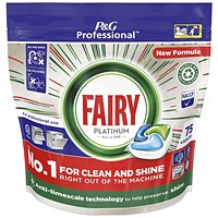 Fairy Platinum All in One Dishwasher Capsules, Pack of 75