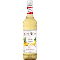 Monin Yellow Banana Syrup, 1 Litre, Plastic Bottle