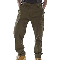 Beeswift Combat Trousers, Olive Green, 34