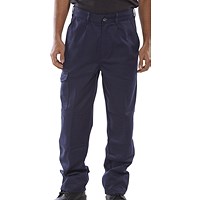 Beeswift Heavyweight Drivers Trousers, Navy Blue, 26