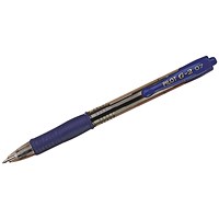 Pilot G207 Rollerball Pen, Gel Ink, 0.7mm tip, 0.39m line, Blue, Pack of 20